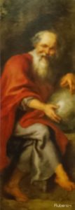 ペーテル・パウル・ルーベンス『笑う哲学者デモクリトス』（1636-38年）プラド美術館